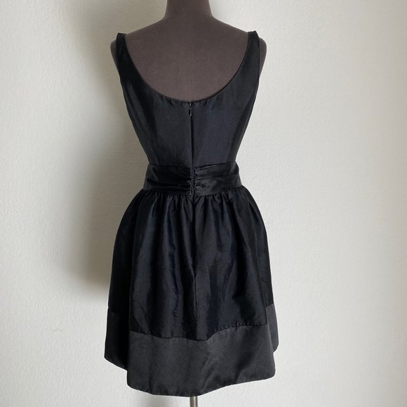 Milly sz 4 flare sleeveless scoop neck bow mini cocktail party dress - Picture 6 of 12